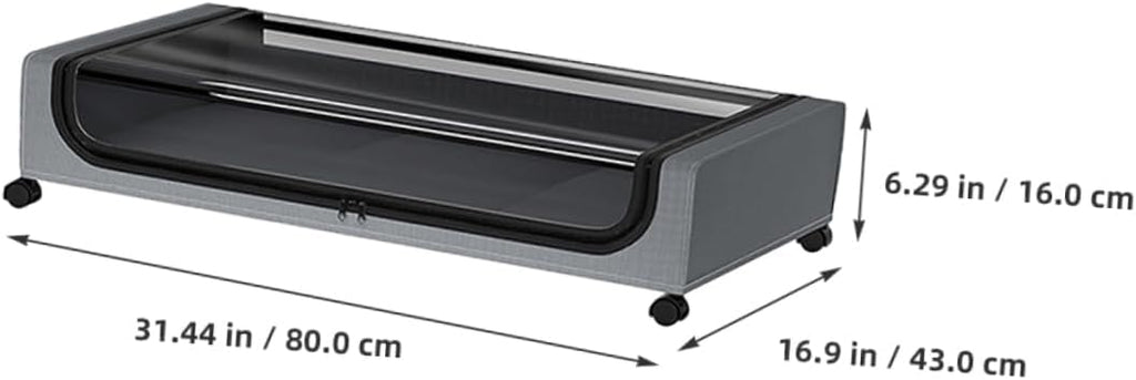 Cabilock Rolling Under Bed Storage Bin