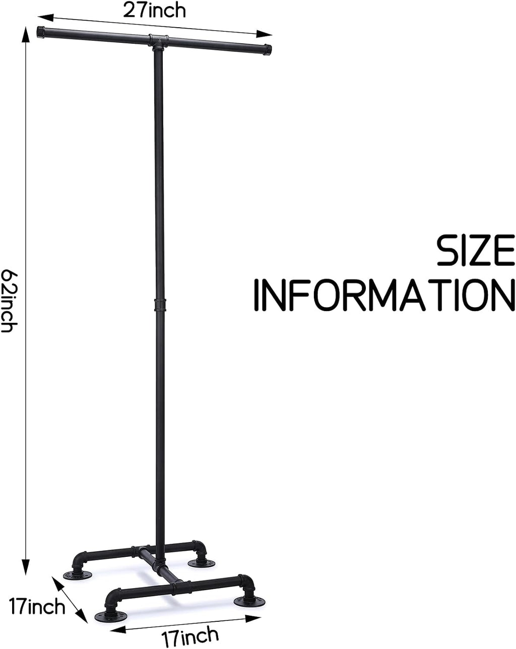 Two-Way Clothing Display Rack