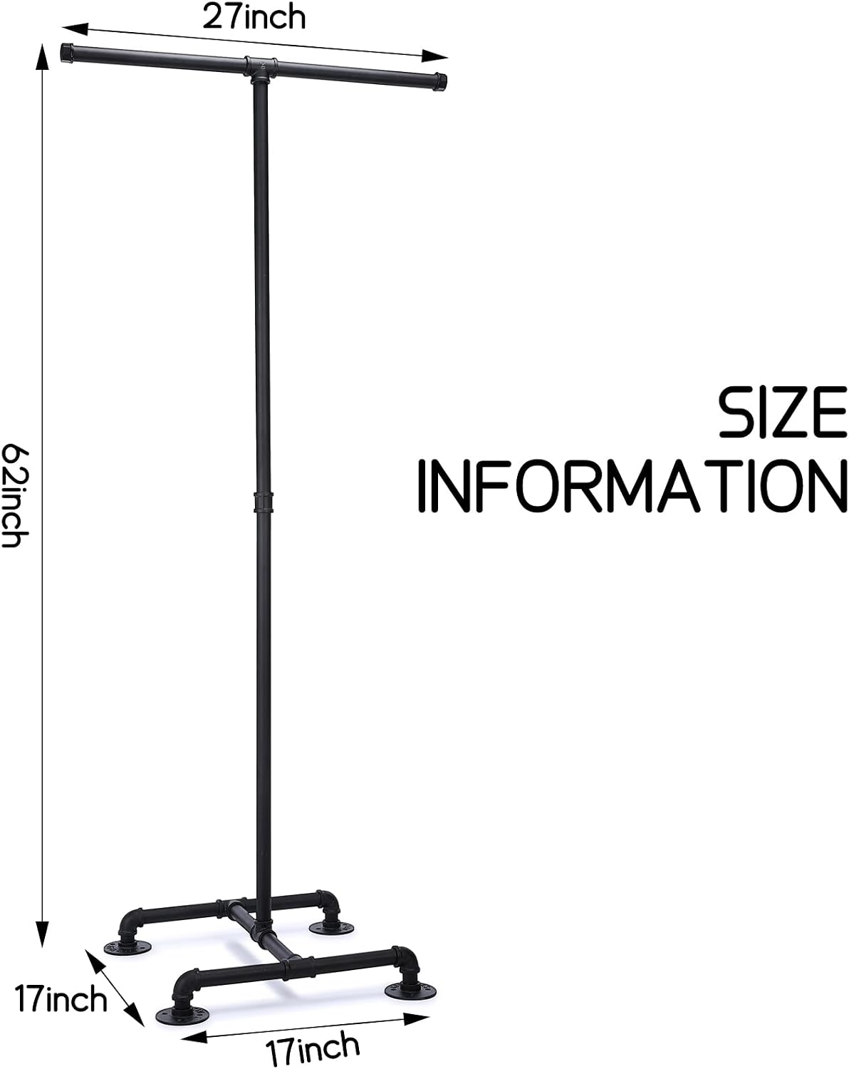 Two-Way Clothing Display Rack