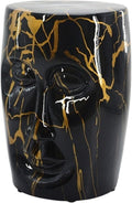 Black Gold Ceramic Garden Stool
