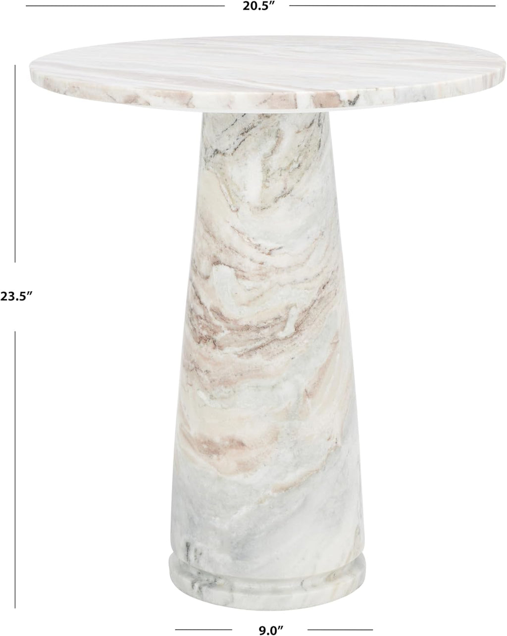 Valentia Tall Marble Accent Table