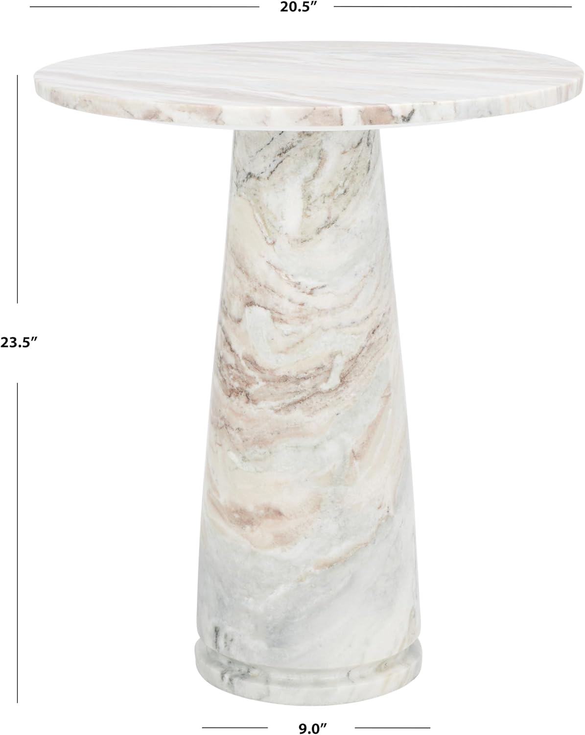 Valentia Tall Marble Accent Table
