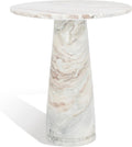 Valentia Tall Marble Accent Table