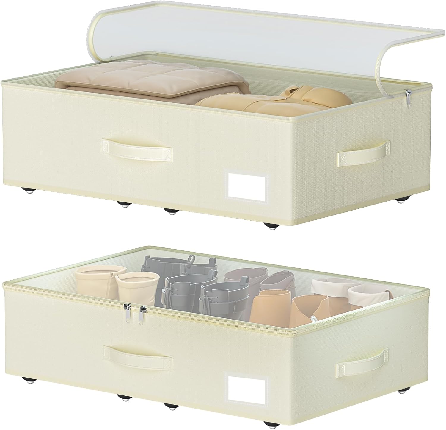 RoomWorld Rolling Under Bed Storage Bins