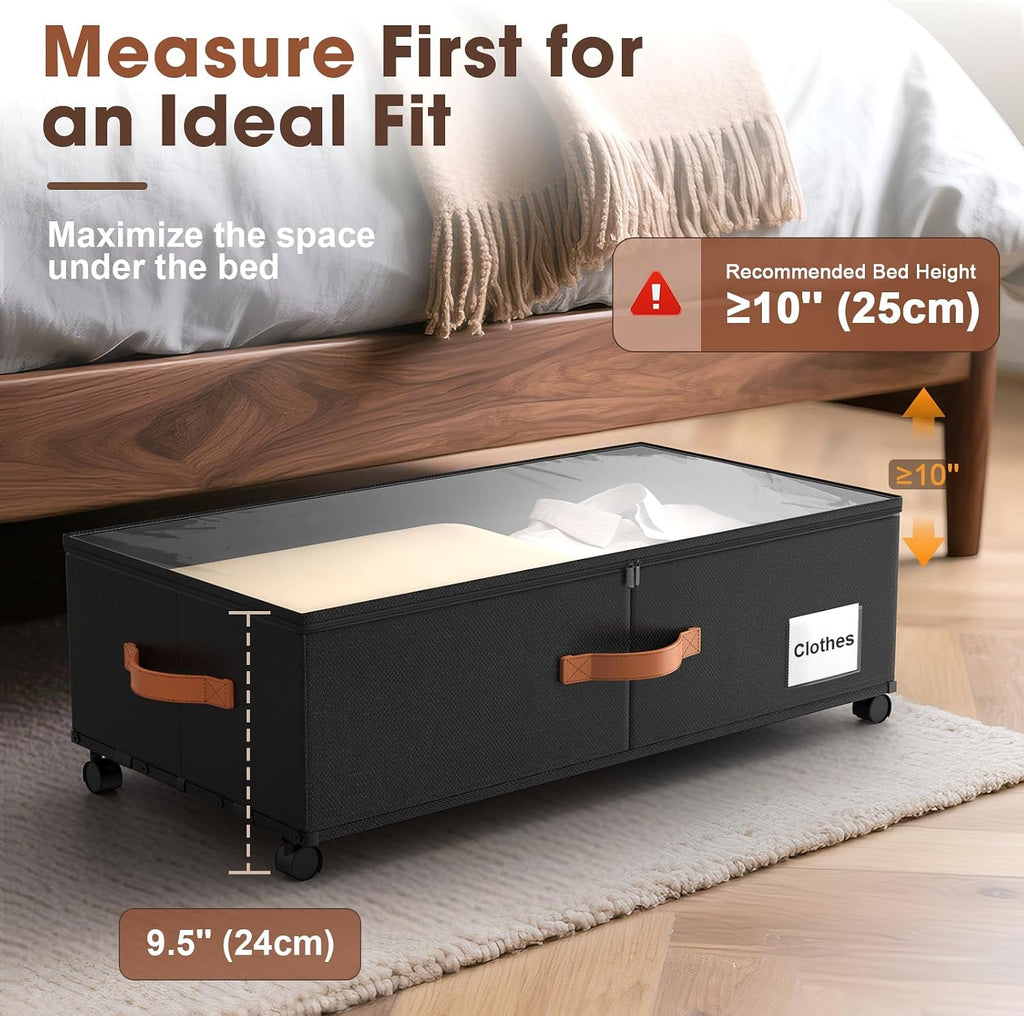 Rolling Under Bed Storage Drawers