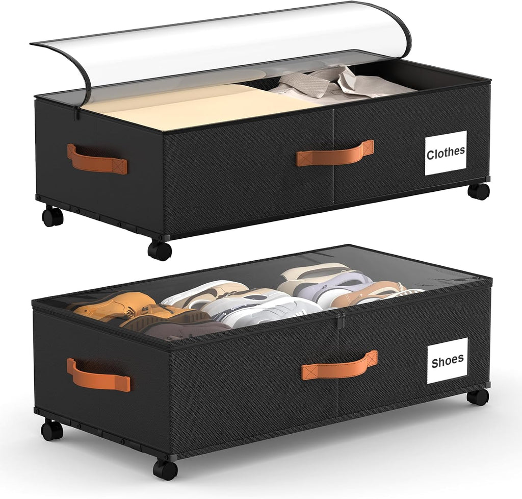 Rolling Under Bed Storage Drawers