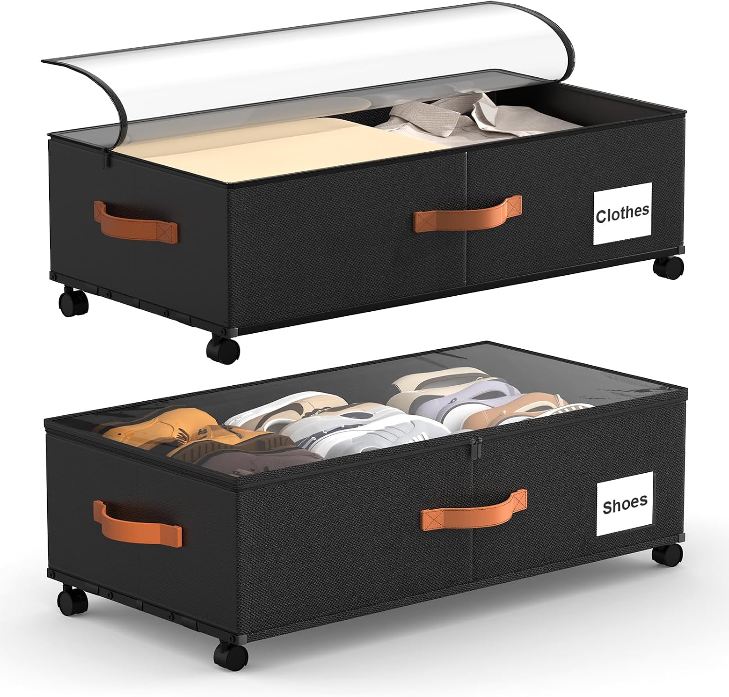 Rolling Under Bed Storage Drawers
