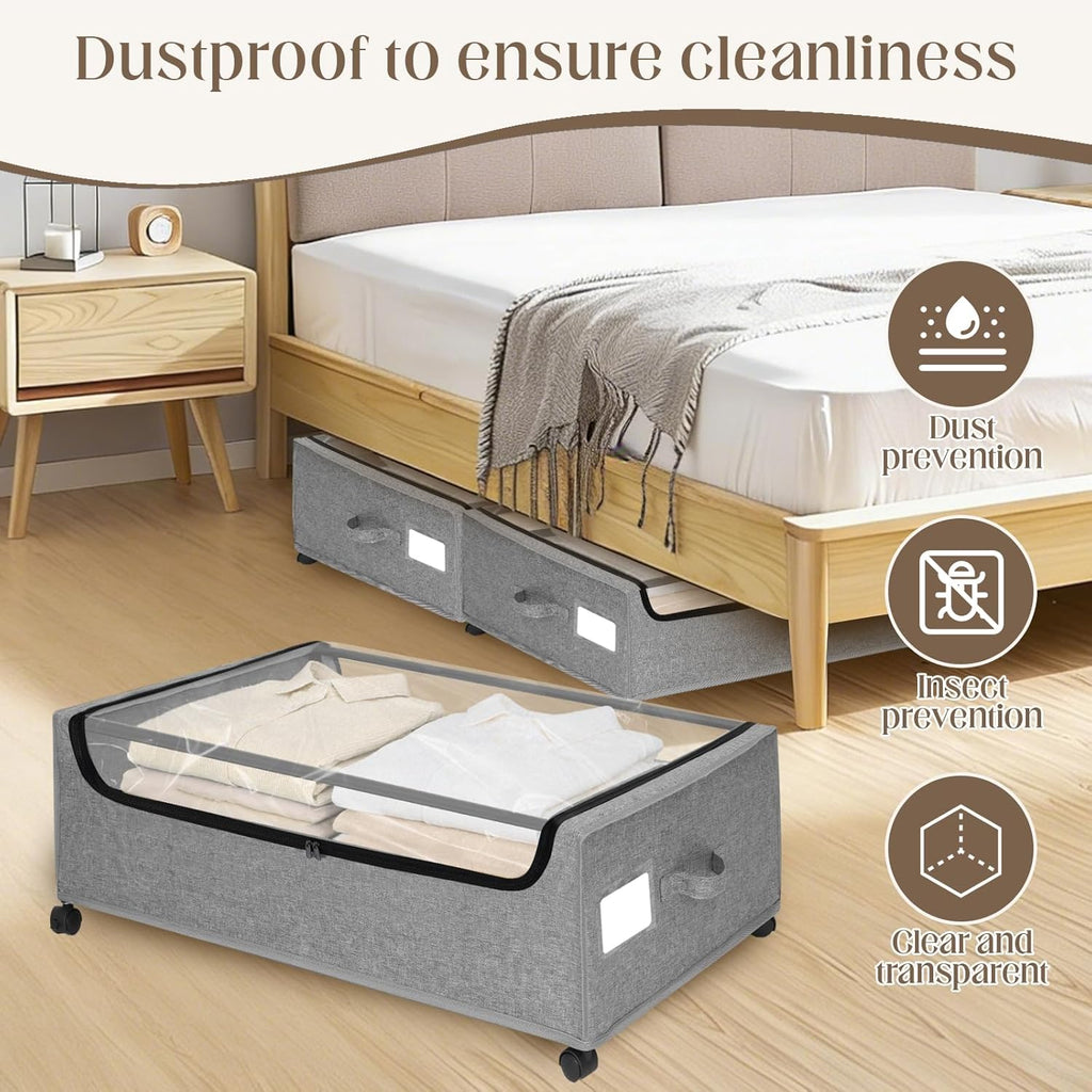 Metal Under Bed Storage Drawers