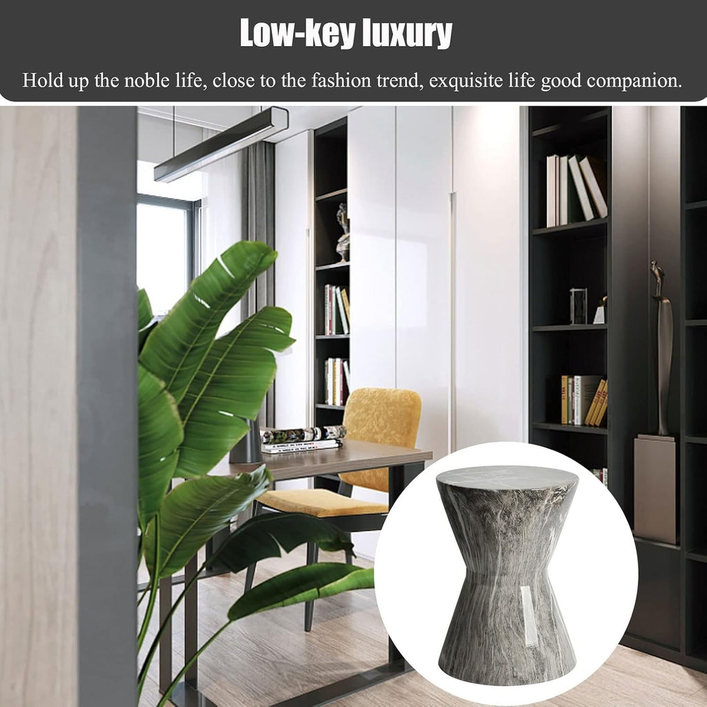 Ceramic Faux Marble Garden Stool