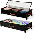 Black Metal Frame Under Bed Storage Bins