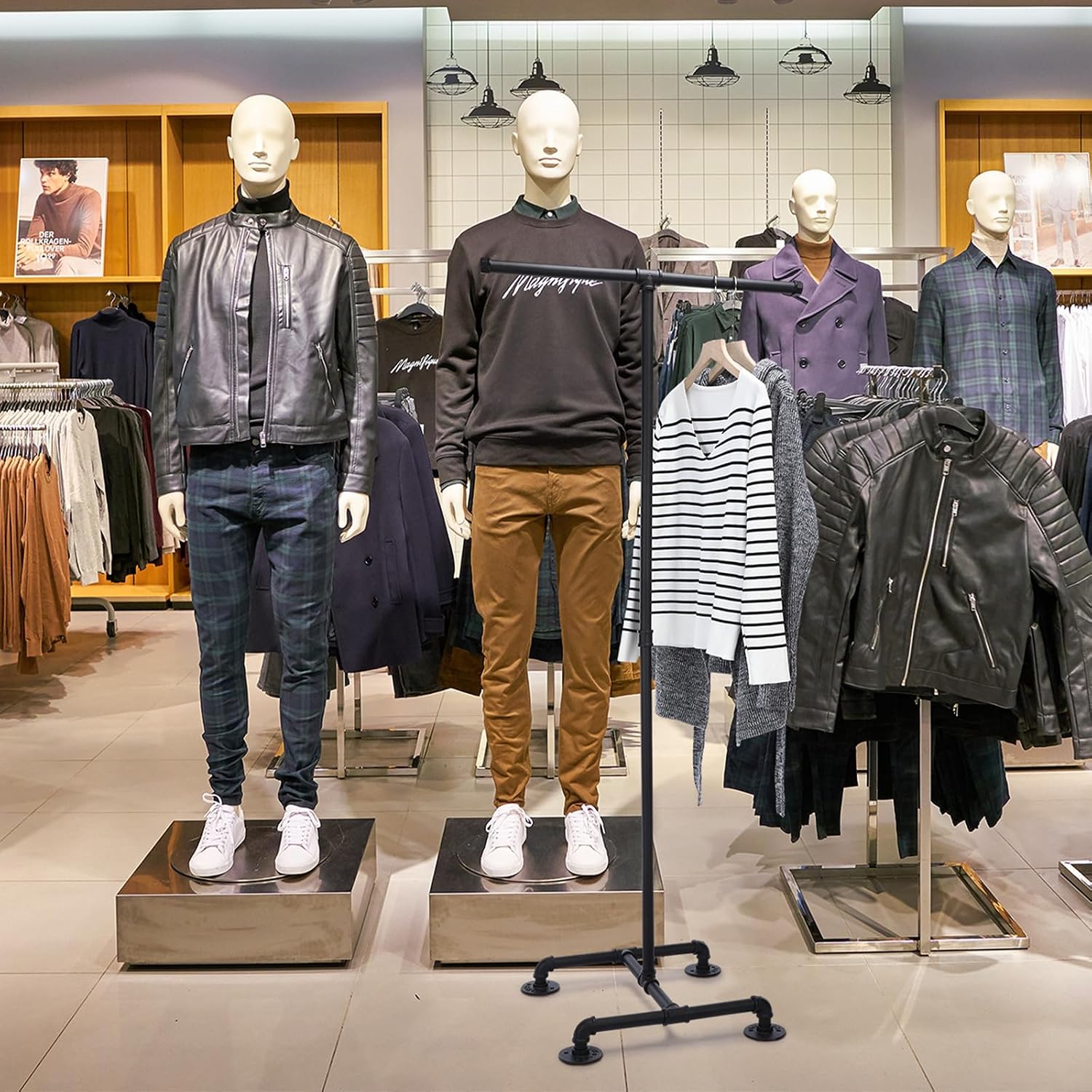 Two-Way Clothing Display Rack