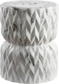 White Ceramic Garden Stool